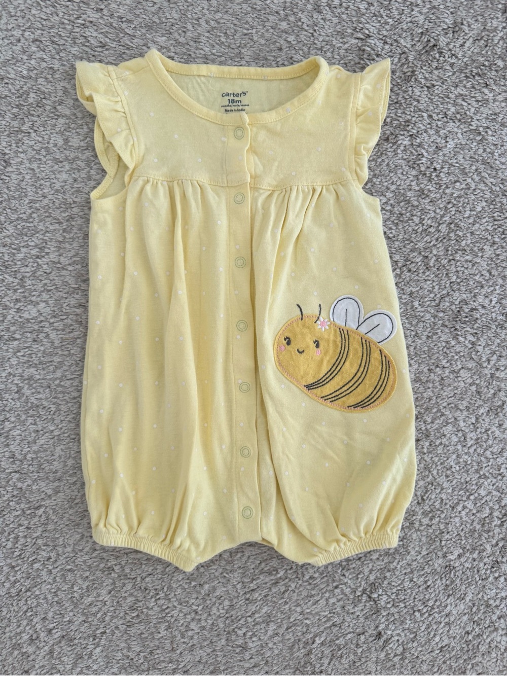 Carter’s yellow bee romper